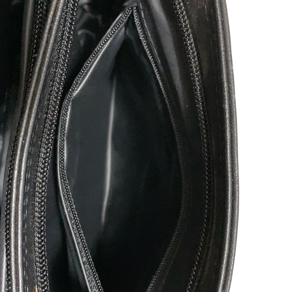 Gianni Shoulder Handbag Black Multi-Pockets Faux Leather NEW Size Medium - Picture 12 of 13